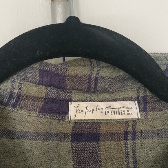 Free People Plaid Long Duster - Picture 2 of 5